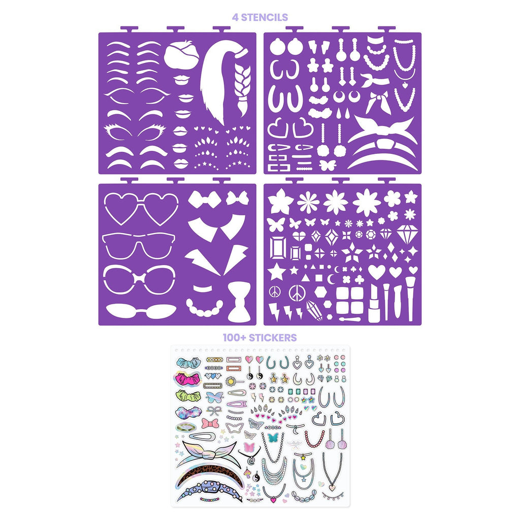 Fashion Design Sketch Portfolio Set - Beauty Guru Makeup Artist Kit