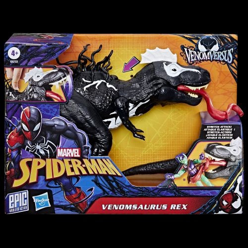Marvel Epic Action Spiderman Venom Vs Venomsaurus Rex 16-inch Figure