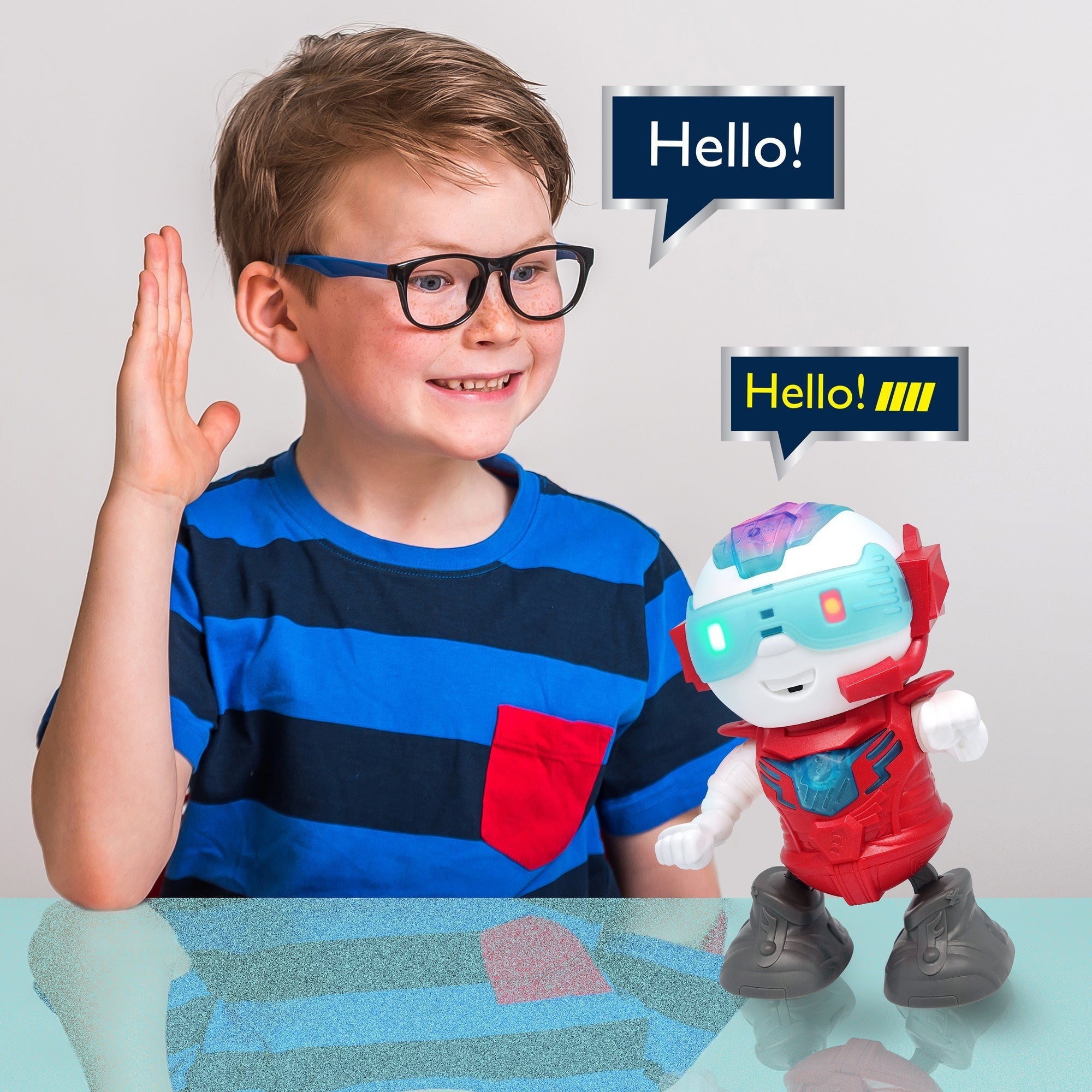Dragon-i ChatiBot Interactive Dancing Robot With Lights And Sounds - Red