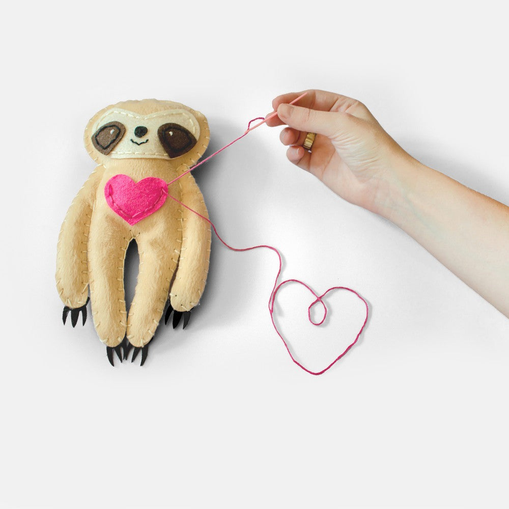 Art 101 DIY Sloth Sewing Kit - Create Your Own Stuffed Animal
