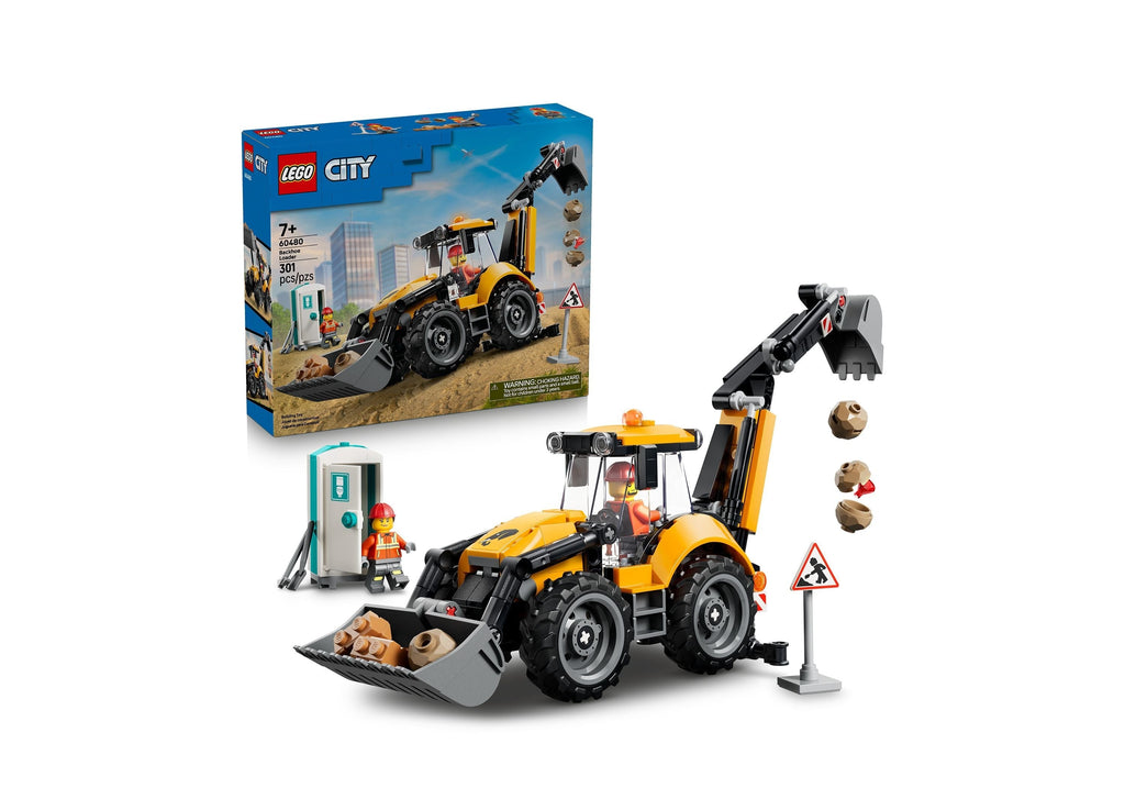 LEGO City Backhoe Loader 301-Piece Building Set