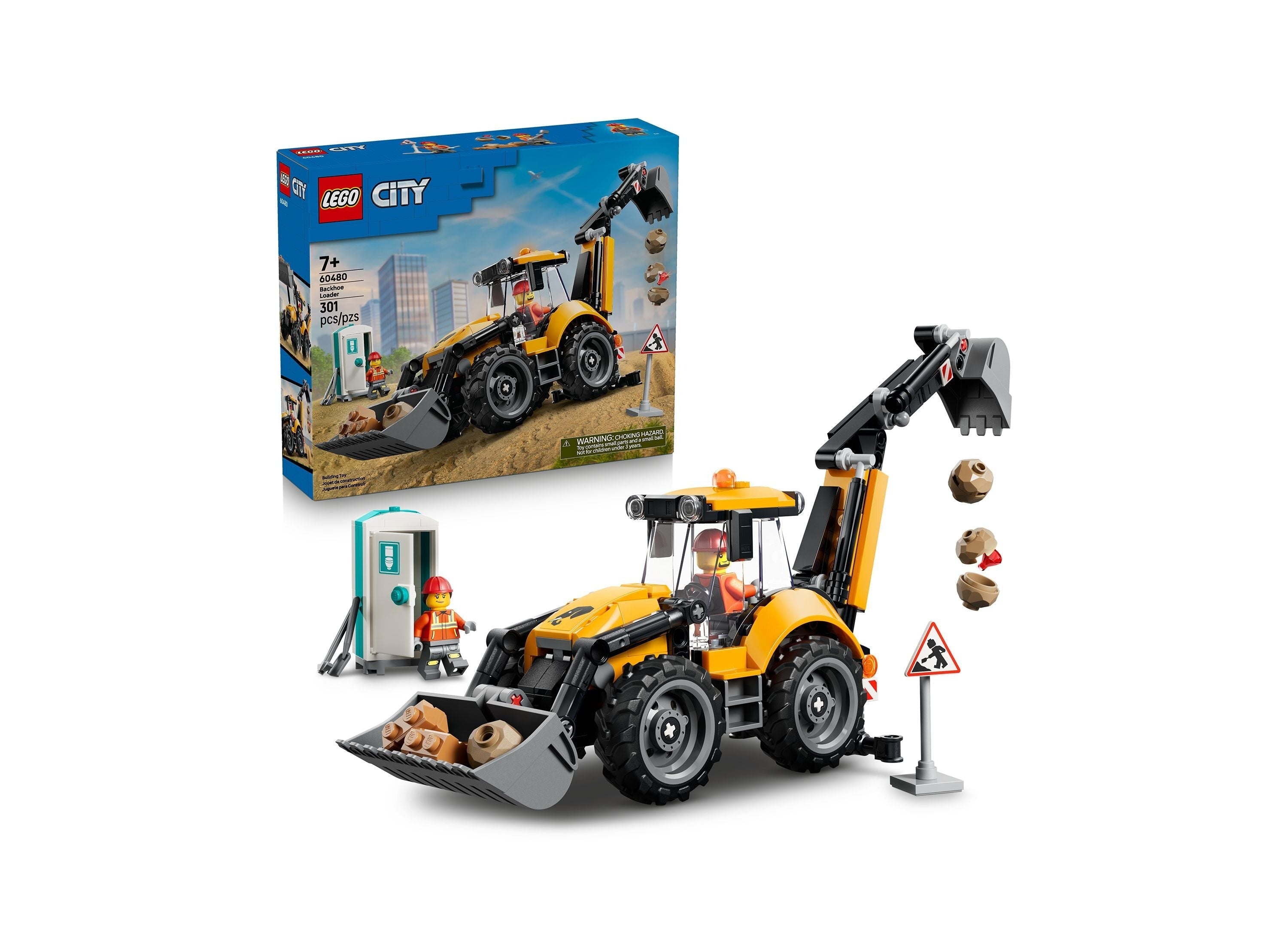 LEGO City Backhoe Loader 301-Piece Building Set