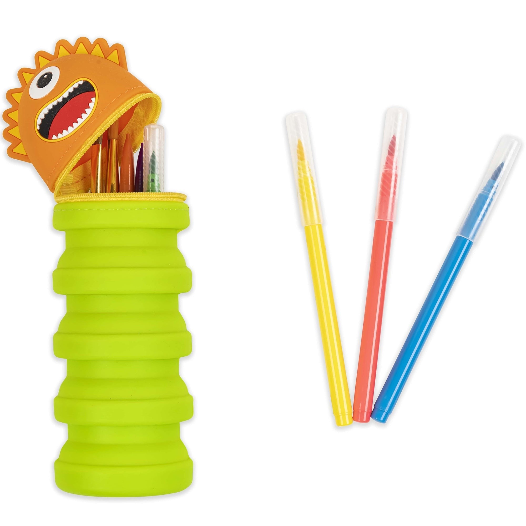 Monster Retractable Silicone Pencil Case