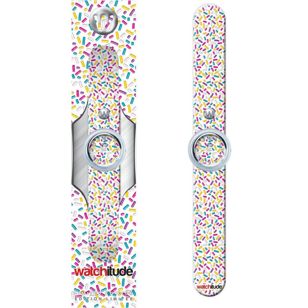 Watchitude Slap Watch Sprinkles Kids' Water-Resistant Watch With Removable Face