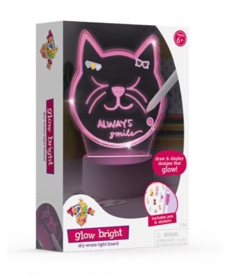Geoffrey's Toy Box Cat Head Glow Bright Dry-Erase Light Board