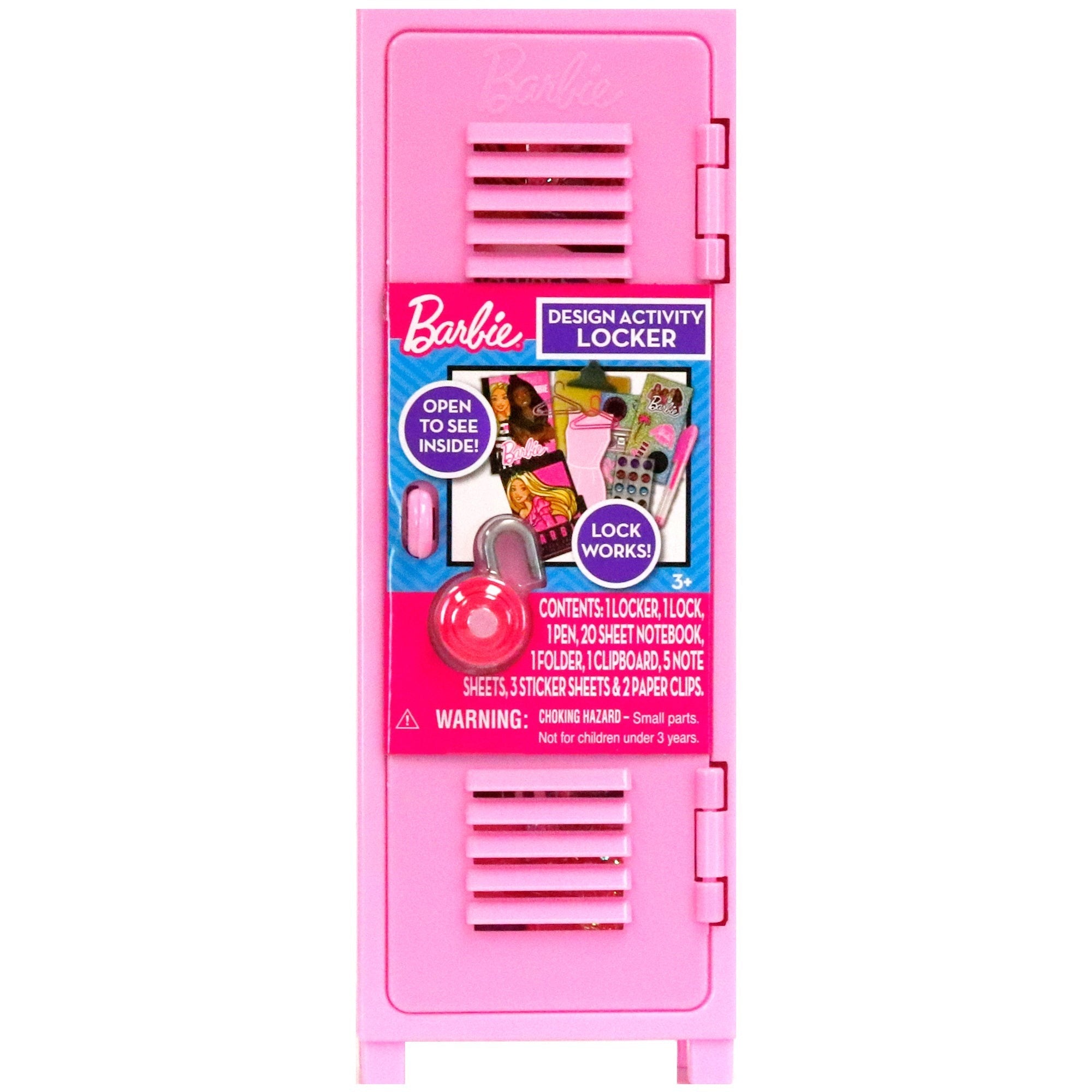 Barbie Design Activity Locker 7-Piece Craft Set