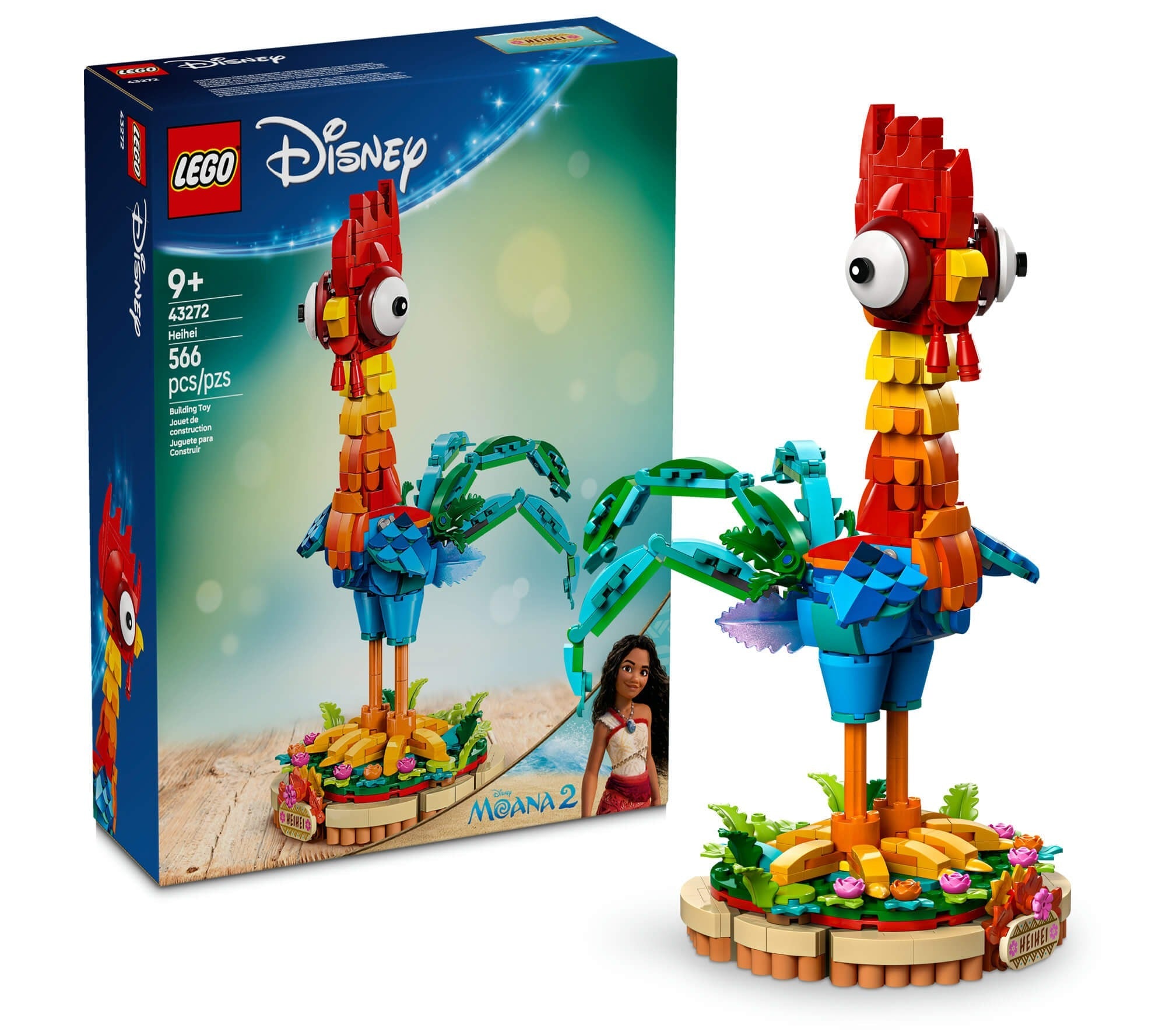 LEGO® | Disney Moana Heihei 566-Piece Model Kit – Colorful Chicken