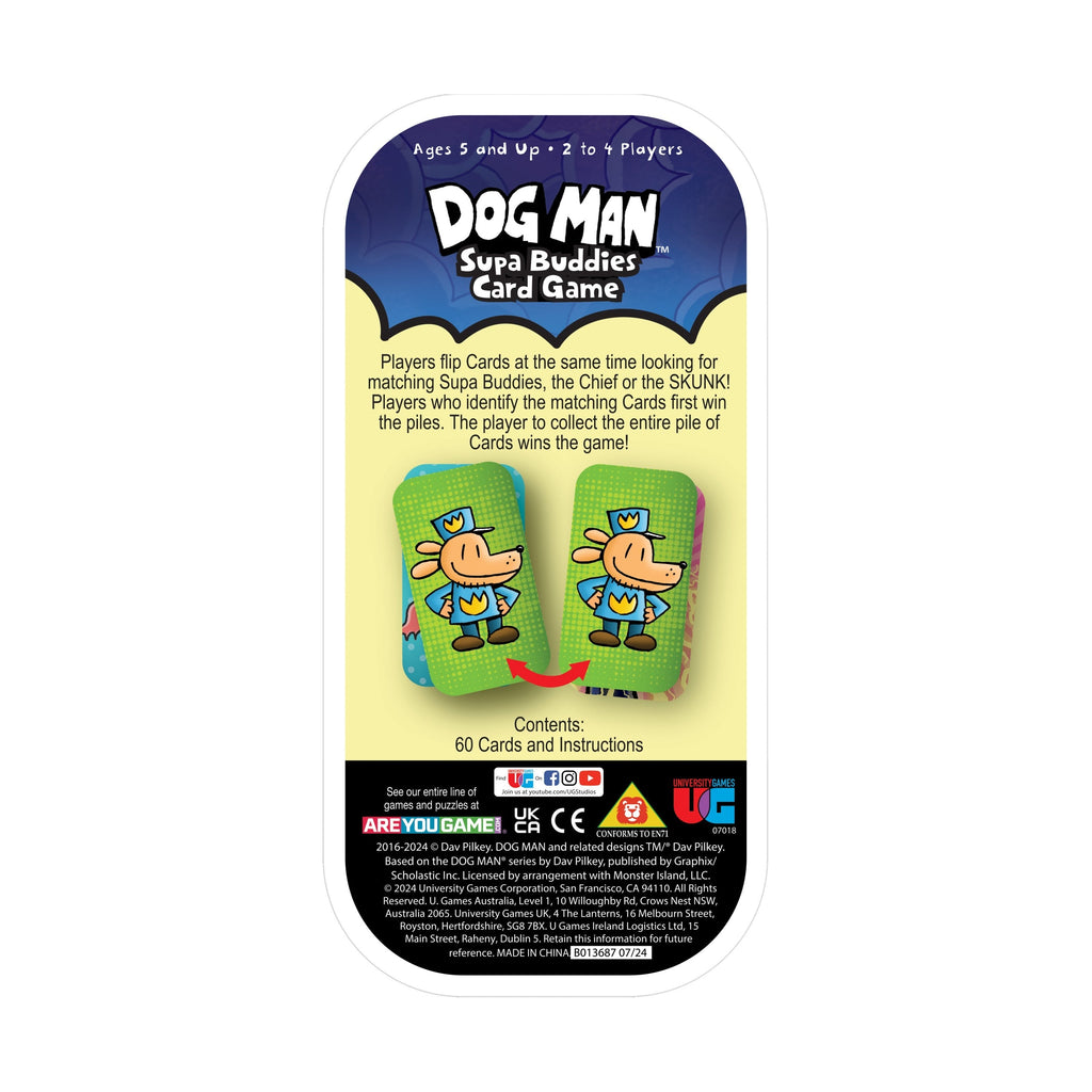 Dog Man Supa Buddies Quick-Flip Card Game