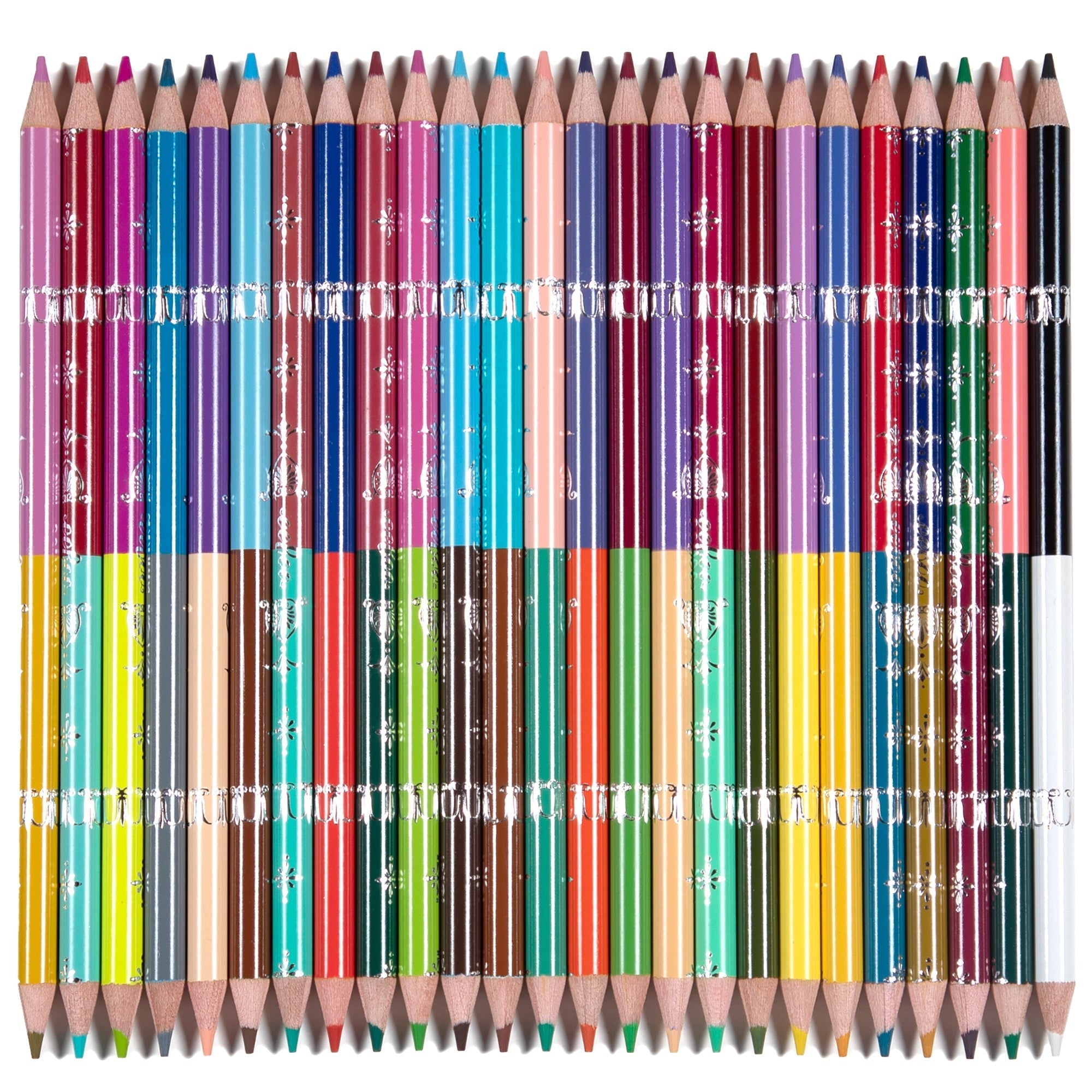 eeBoo Piece & Love Alchemist’s Cabinet Double-Sided Colored Pencils - 25pc, 50 Colors