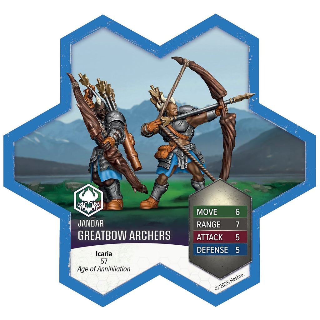 Heroscape Greatbow Archers & Scions Of Icaria Army Expansion - 5 Assembled Unpainted Miniatures