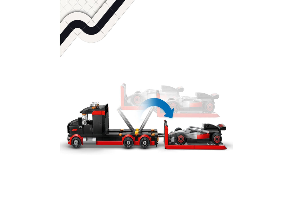 LEGO® City Formula 1 Truck and Audi F1 Race Car Building Set, 60493