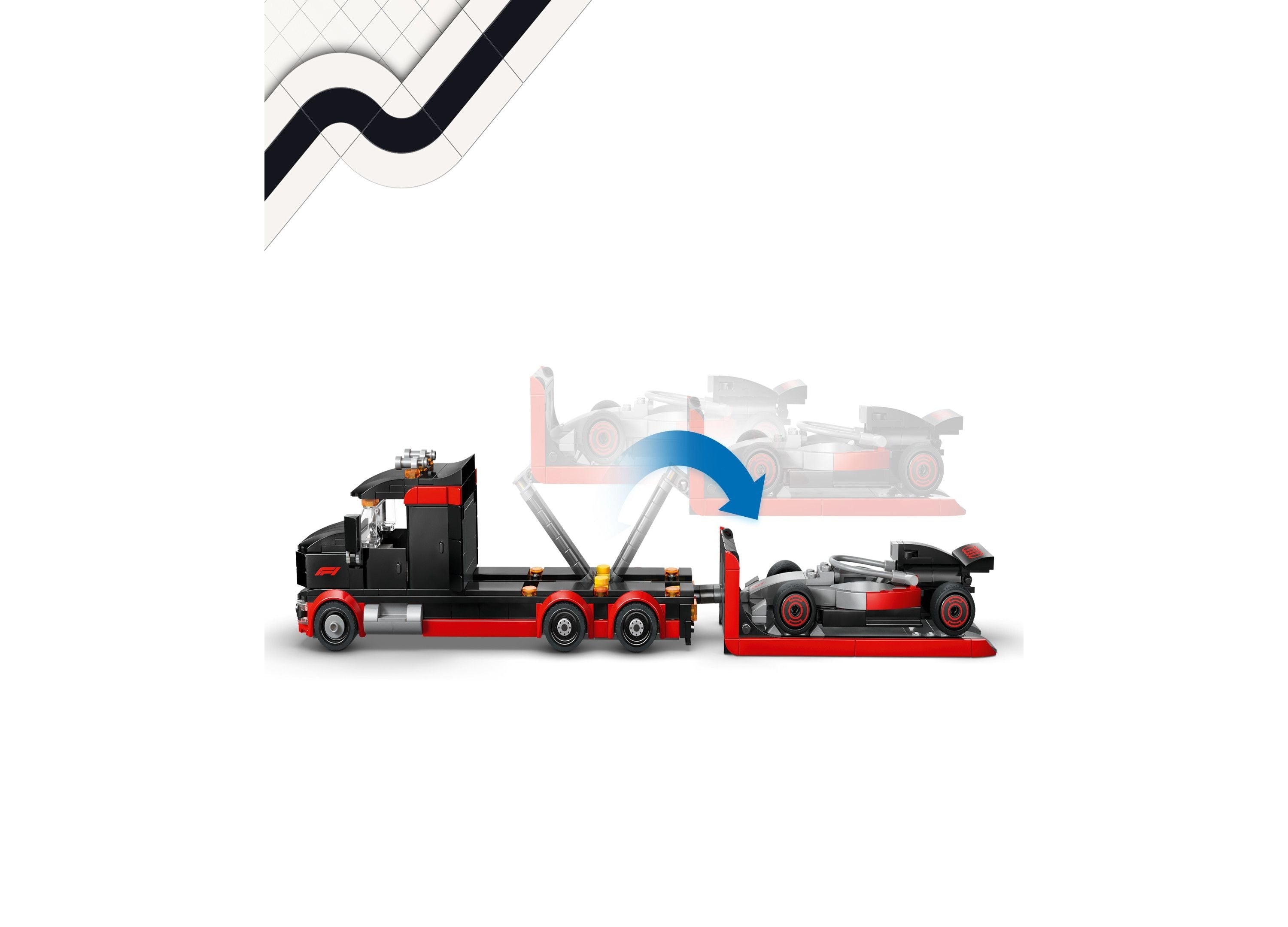 LEGO® City Formula 1 Truck and Audi F1 Race Car Building Set, 60493