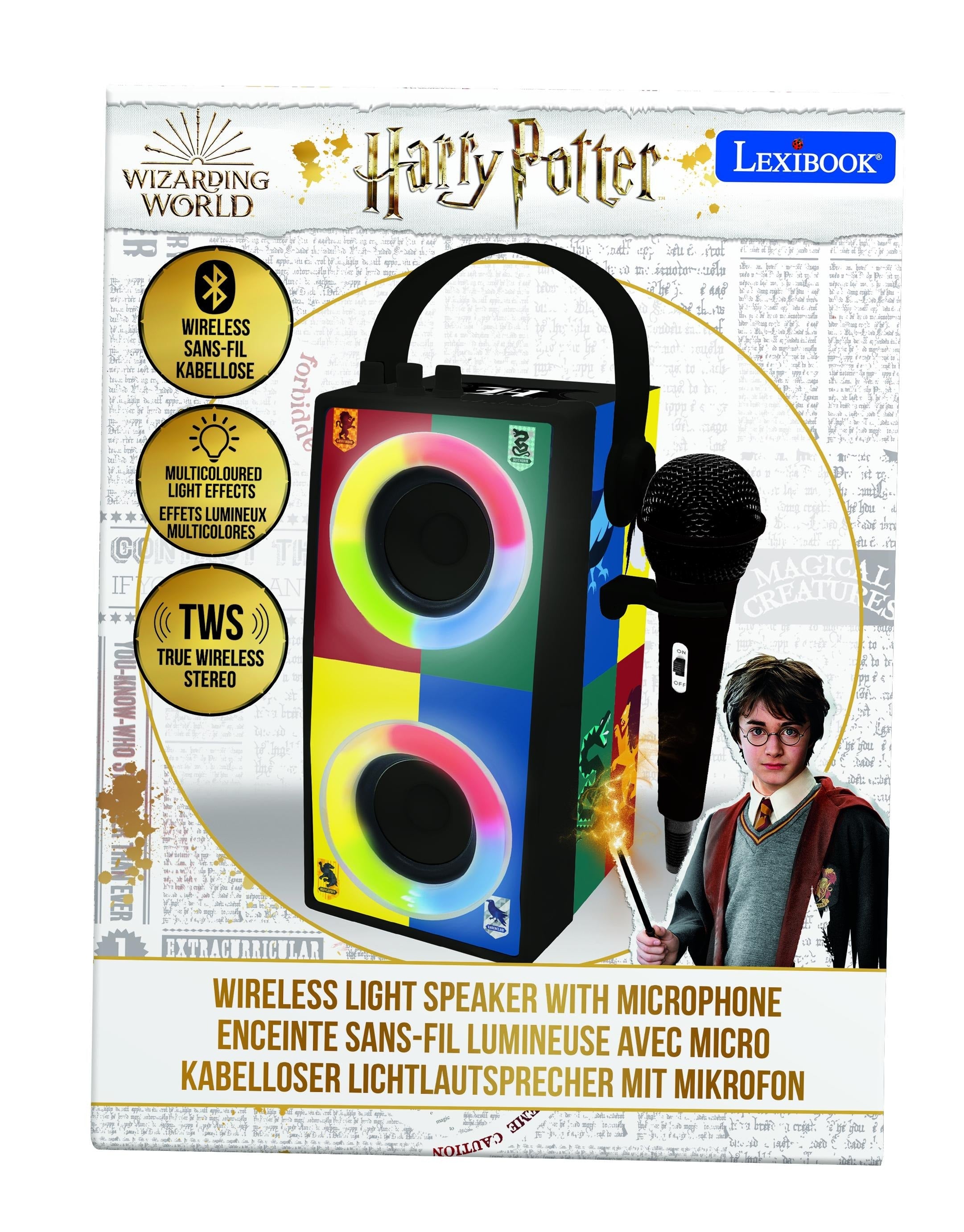 Lexibook Harry Potter Bluetooth Karaoke Light Speaker with Microphone