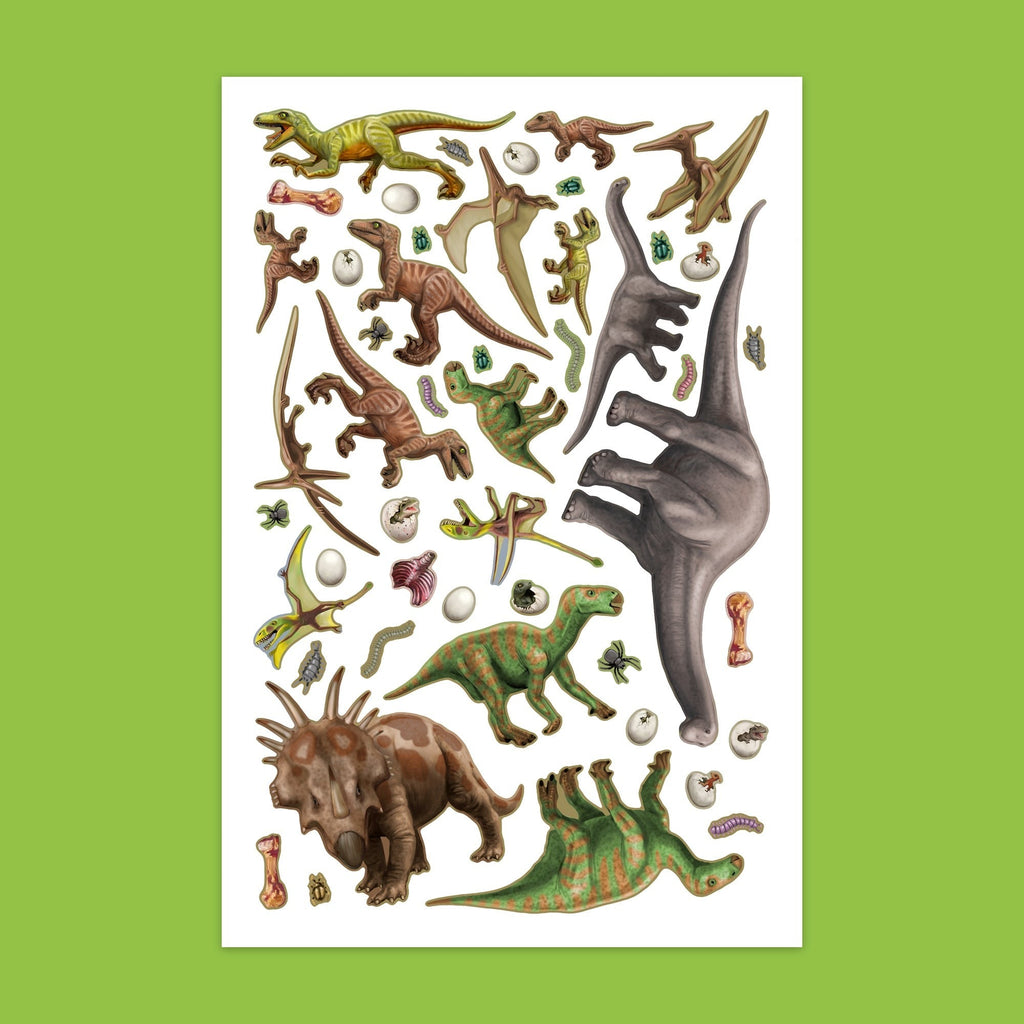 Book 'N' App Dinosaurs Color & Sticker Fun Book With 230+ Reusable Stickers