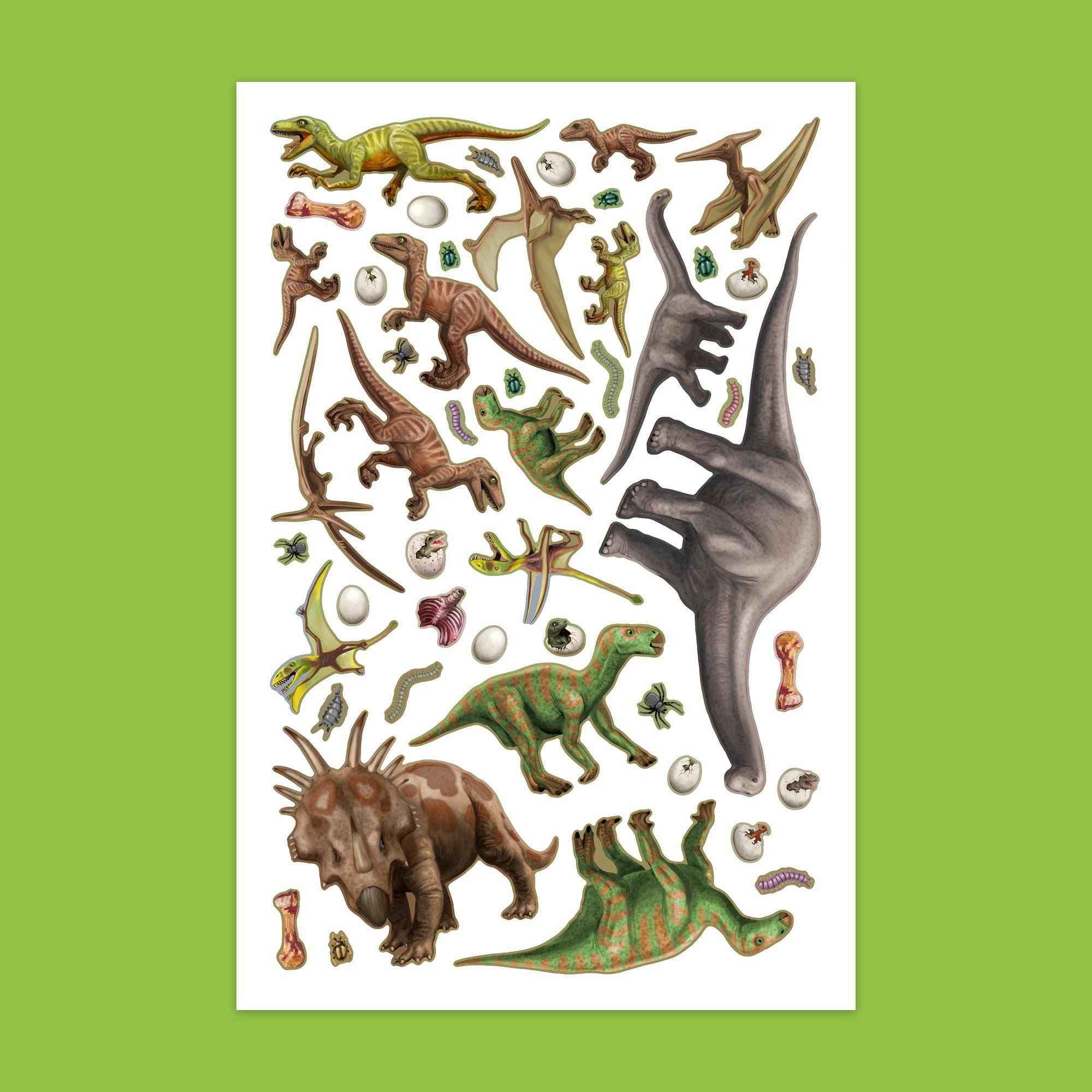 Book 'N' App Dinosaurs Color & Sticker Fun Book With 230+ Reusable Stickers