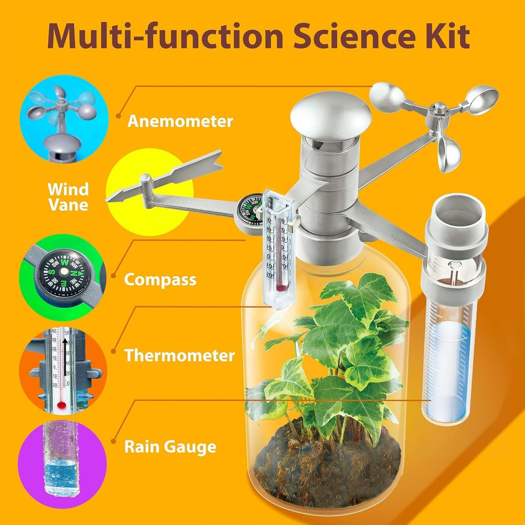 Green Science Weather Station Kit With Terrarium Experiment