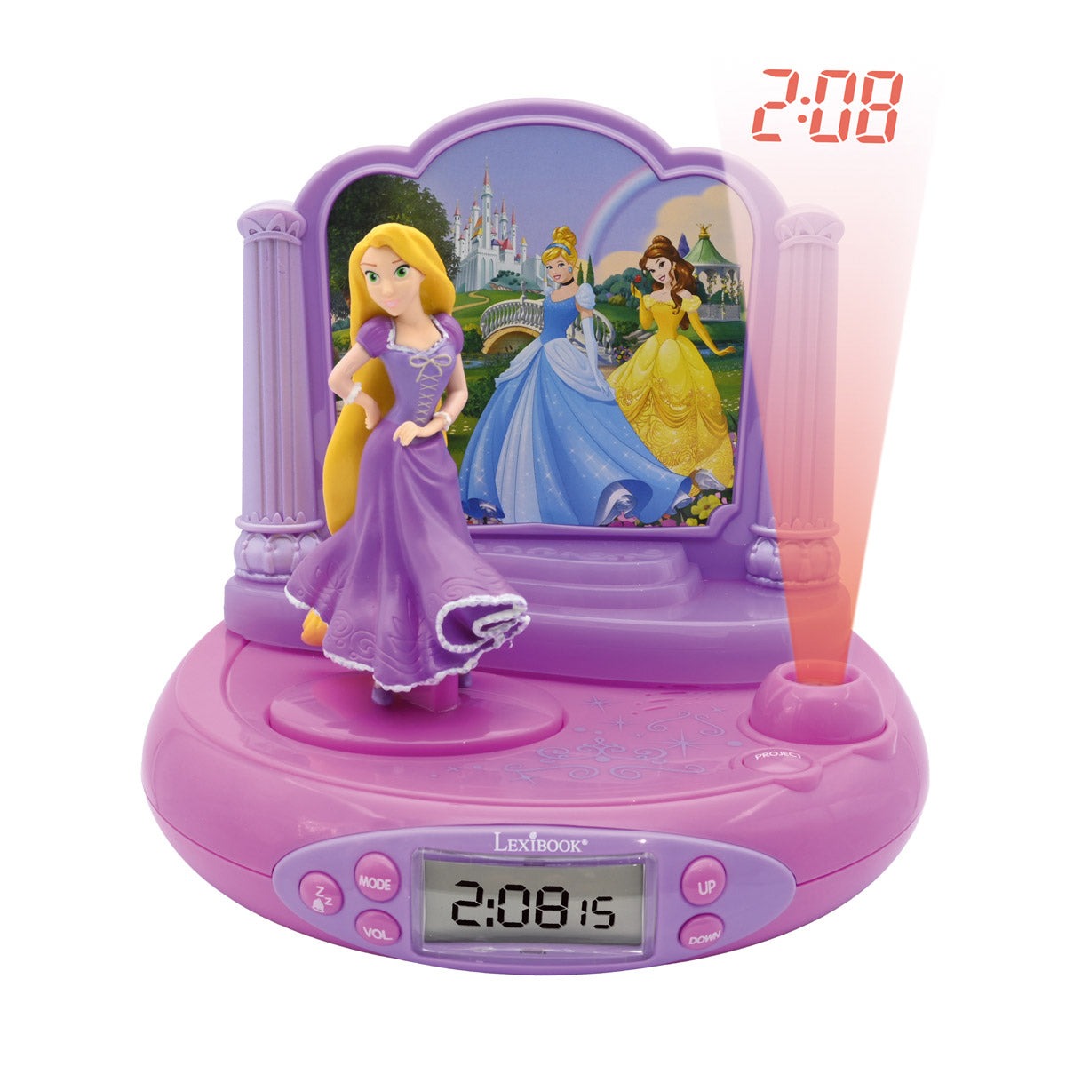 Disney Princess Rapunzel Projector Clock with magical sounds