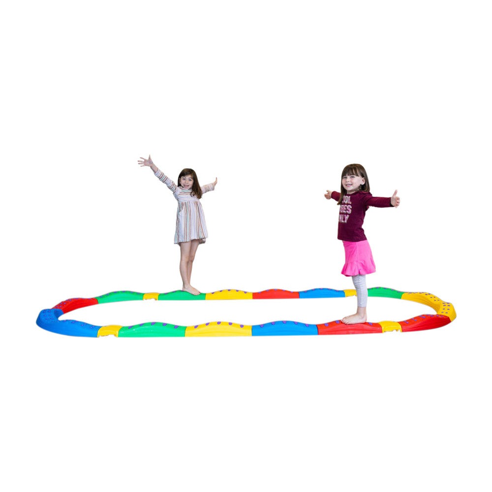 Bintiva Wavy Customizable Balance Beam Set for Backyard Fun