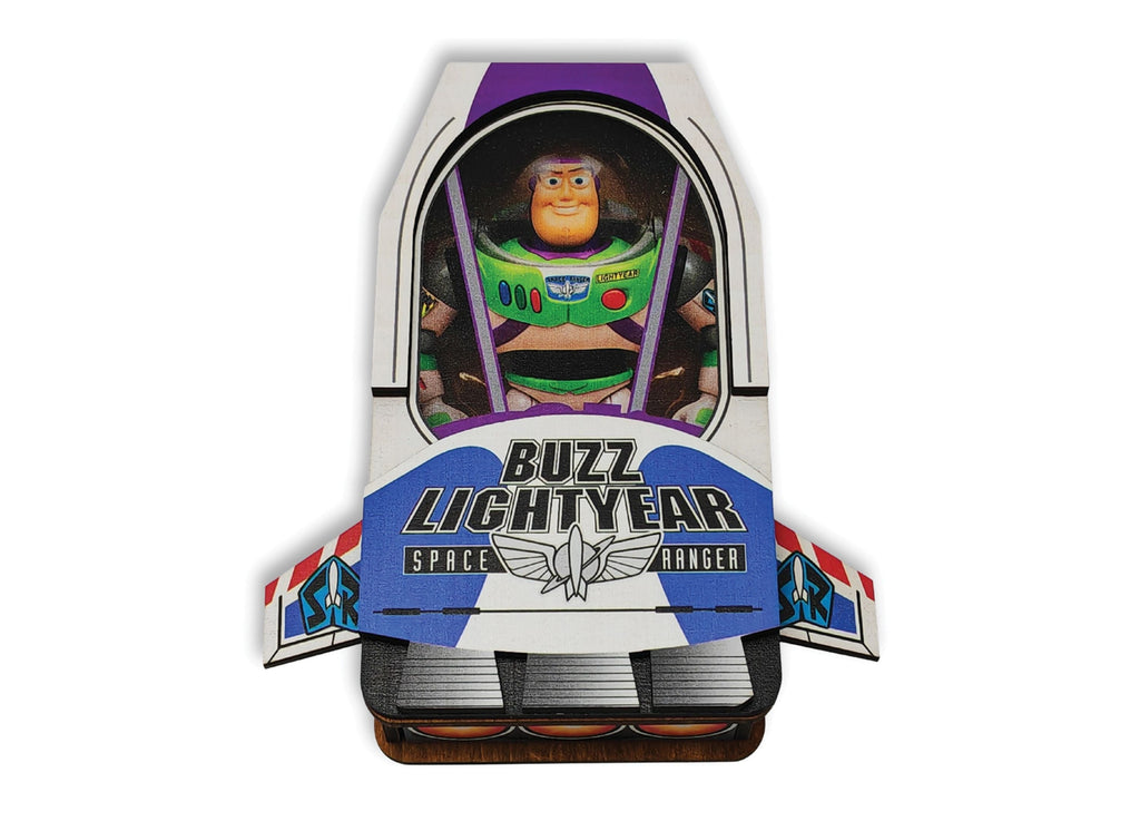 Fantasma Disney Toy Story Buzz Lightyear Spaceship Wooden Puzzle Box