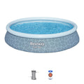 Bestway Fast Set Inflatable Pool - Abstract Blue, 13' x 33"