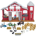 Big Country Toys Dairy Barn Playset - 38 Pieces With Farmers And Animals