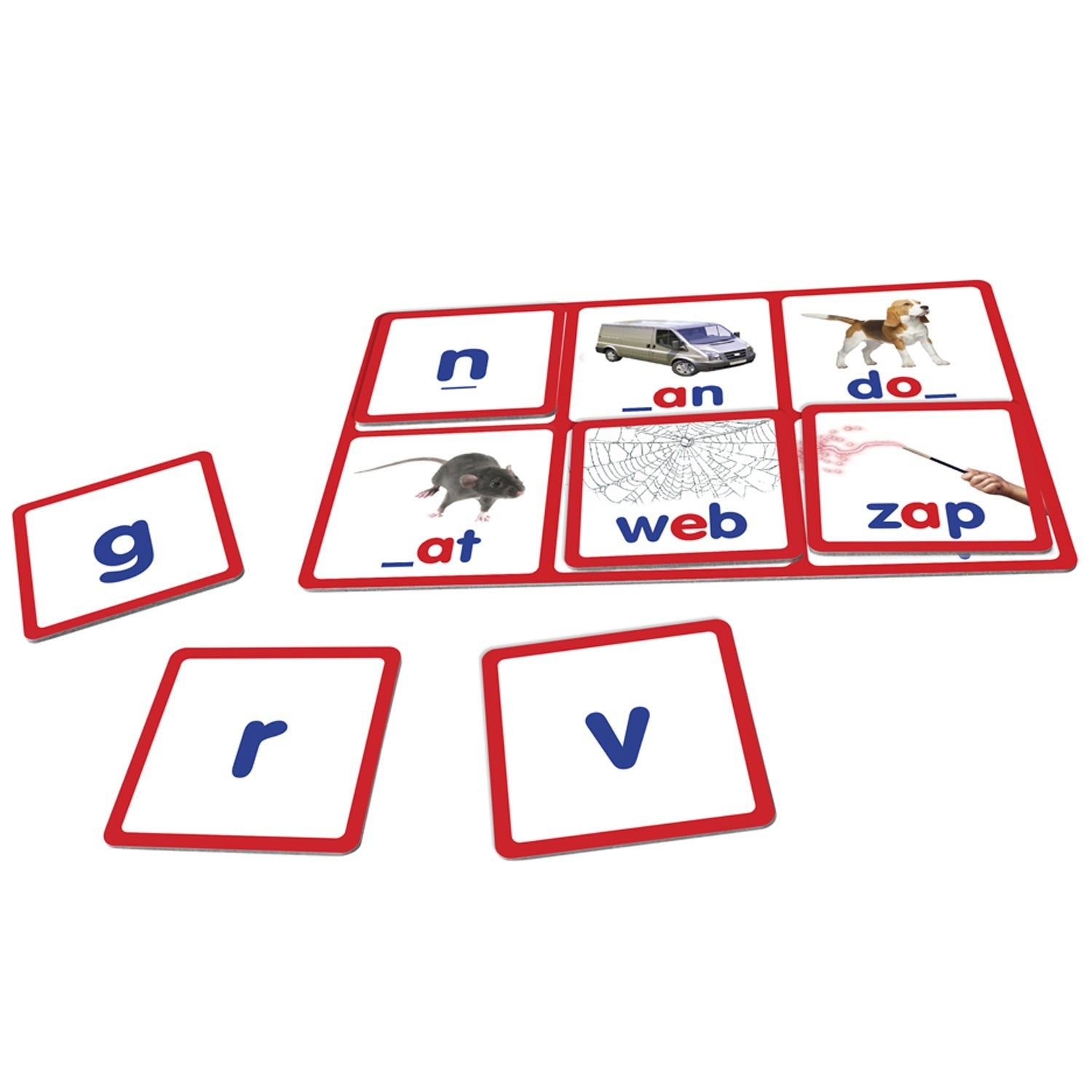 Junior Learning CVC Bingo Game Set - Consonant Vowel Consonant Learning Kit