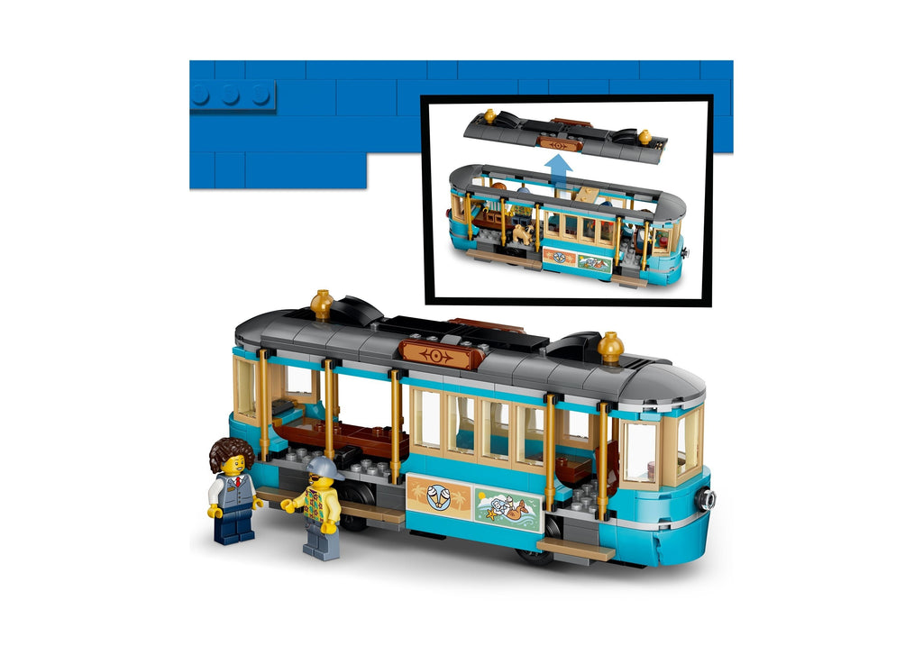 LEGO City Classic Beach Streetcar 693-Piece Building Set