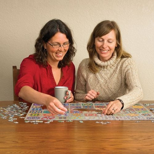 Cobble Hill 50 States Quilt Blocks Jigsaw Puzzle - 1000 pc