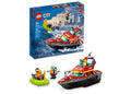 LEGO City Fire Rescue Boat 60373 with Floating Feature and 4 Minifigures