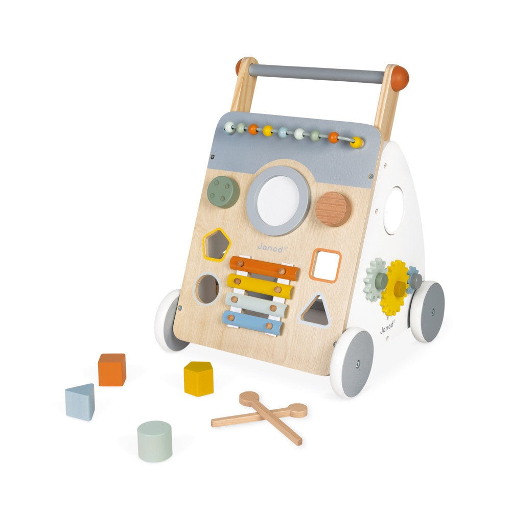 Janod Sweet Cocoon - Multi-Activity Wooden Baby Walker
