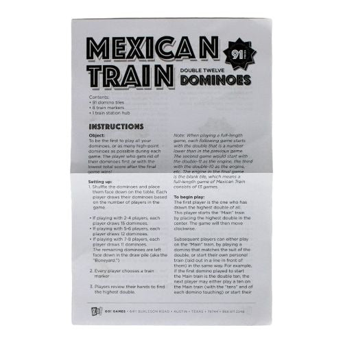 Mexican Train Dominoes Deluxe Set in Tin with Electronic Sounder