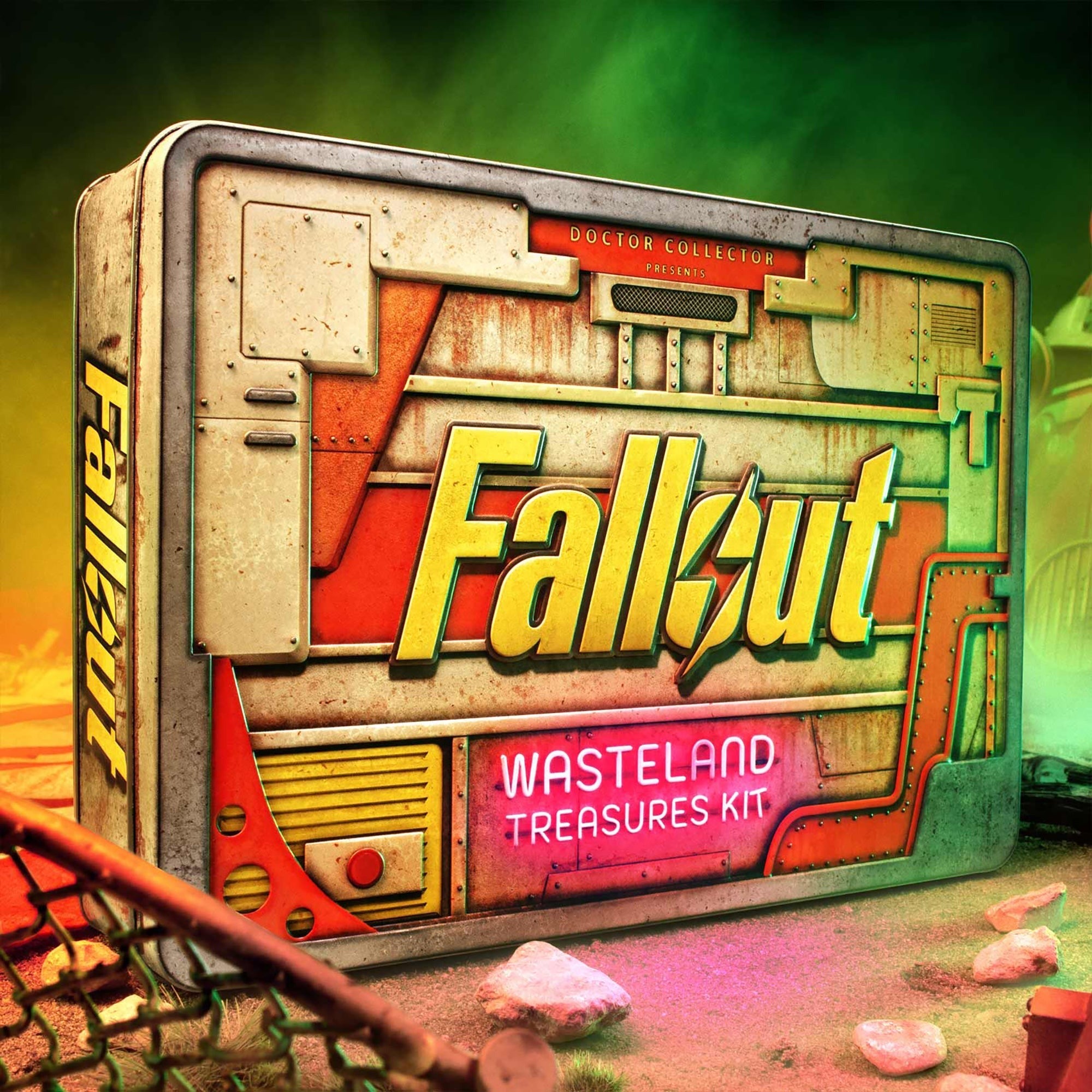 Doctor Collector Fallout Wasteland Treasures Collectible Replica Kit With Premium Tin Box