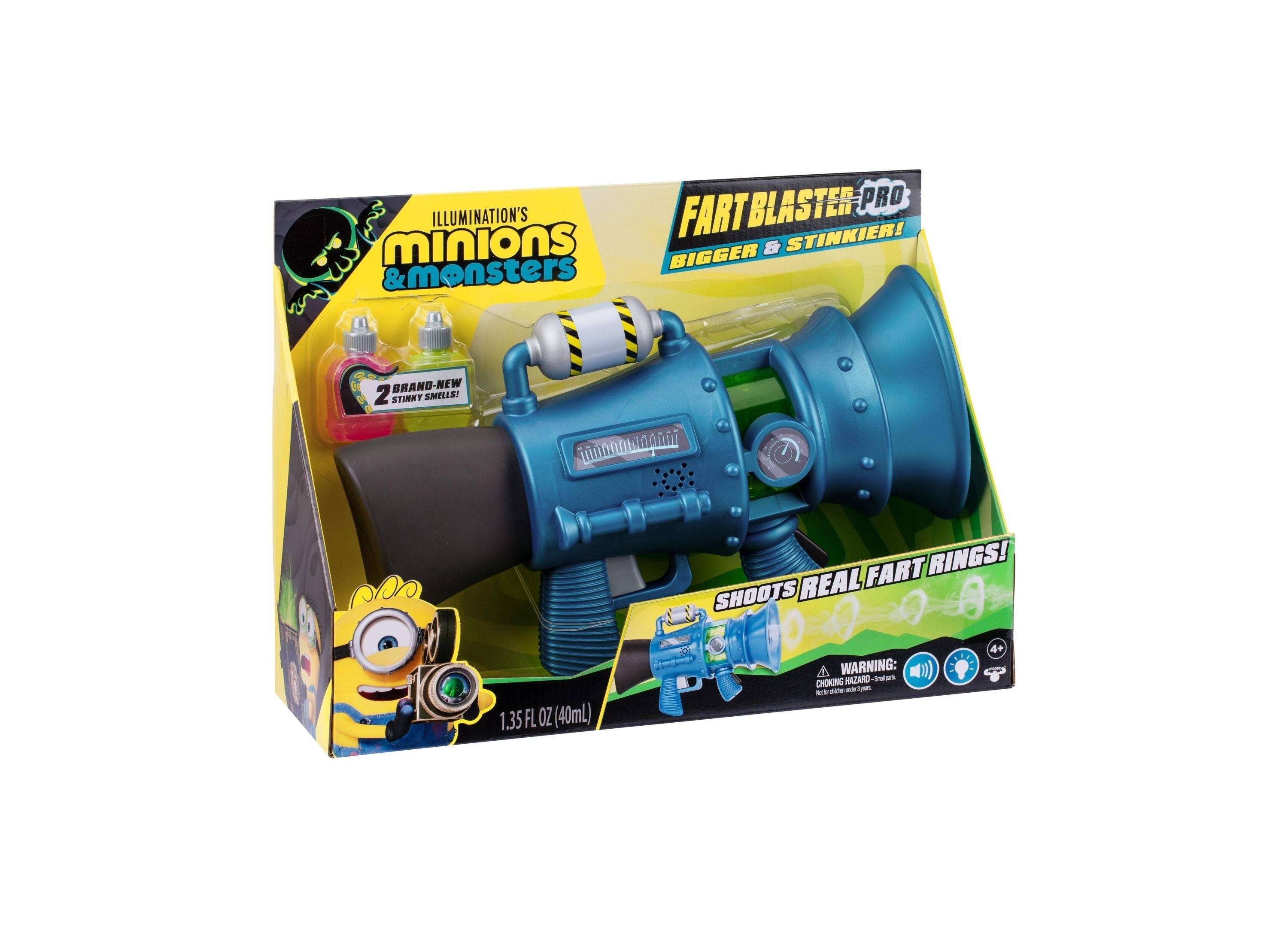 Despicable Me Minions 3 Supreme Fart Blaster With Fog Rings And Sound Effects