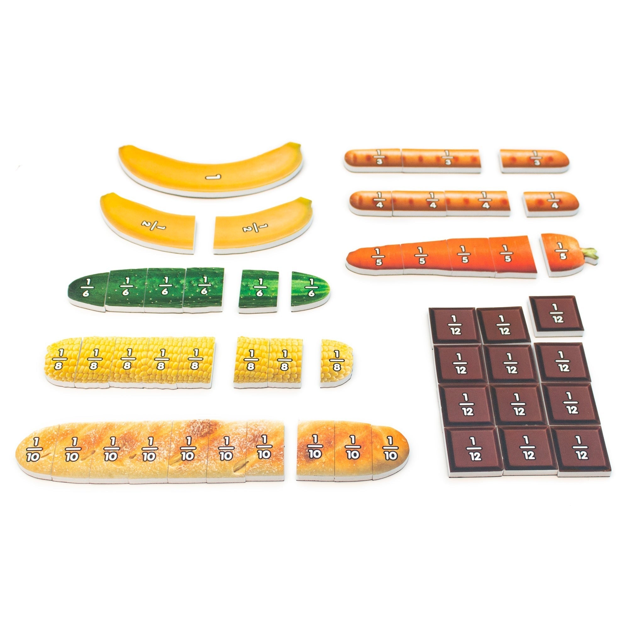 Junior Learning Food Fractions Educational Learning Set