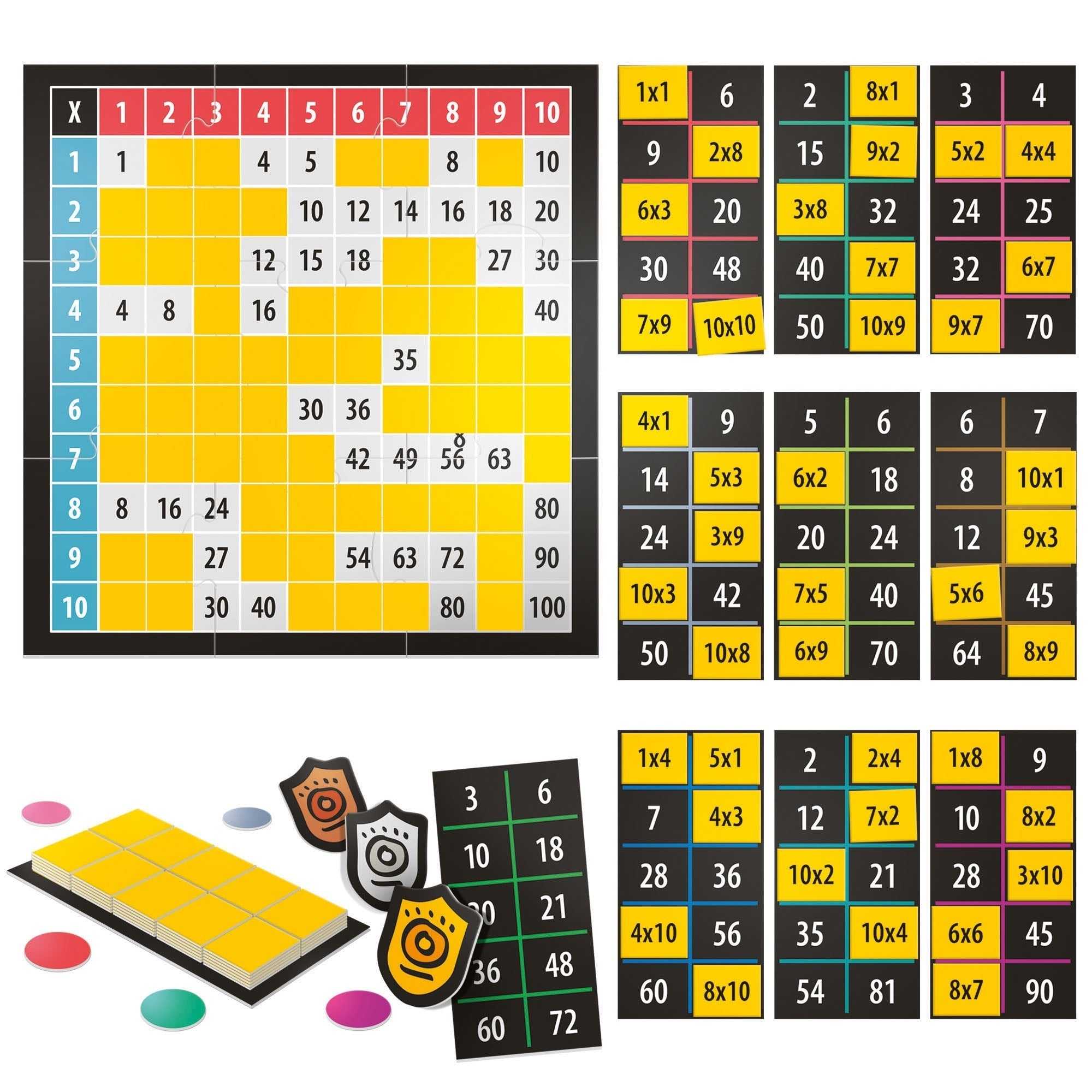 Headu First Multiplication Game - Early Math Learning - Multi-Color