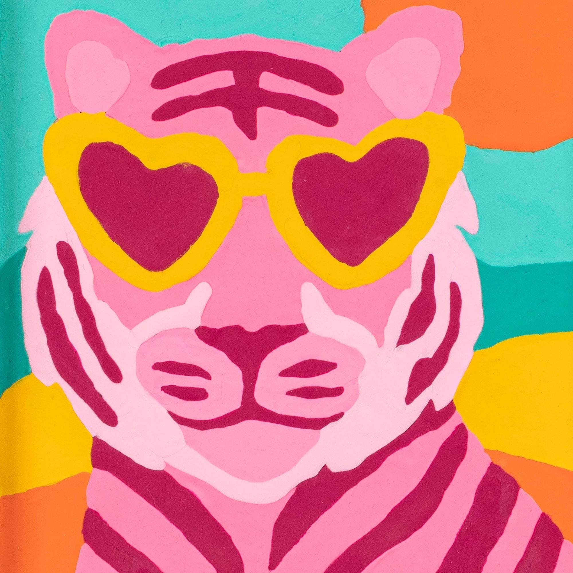 Vivid By Brea Reese Clay Painting Art Kit - Wild Tiger