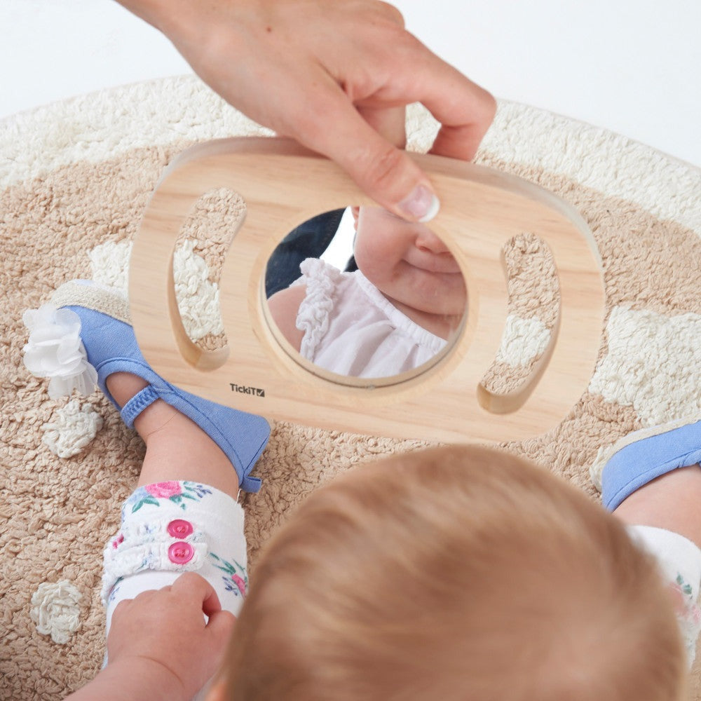 TickiT Easy Hold Plane Mirror - Interactive Self-Discovery Toy