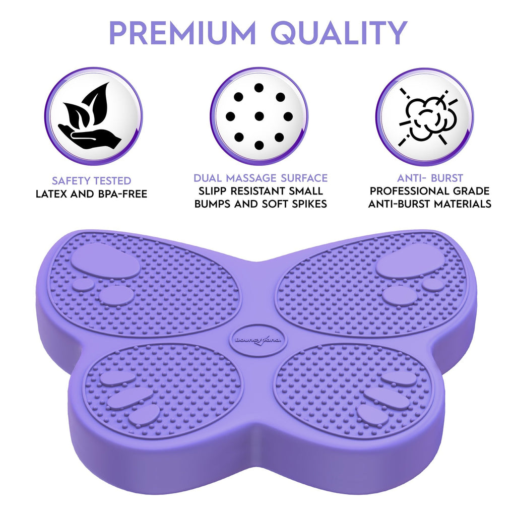 Bouncyband Wiggle Seat Purple Butterfly Sensory Cushion