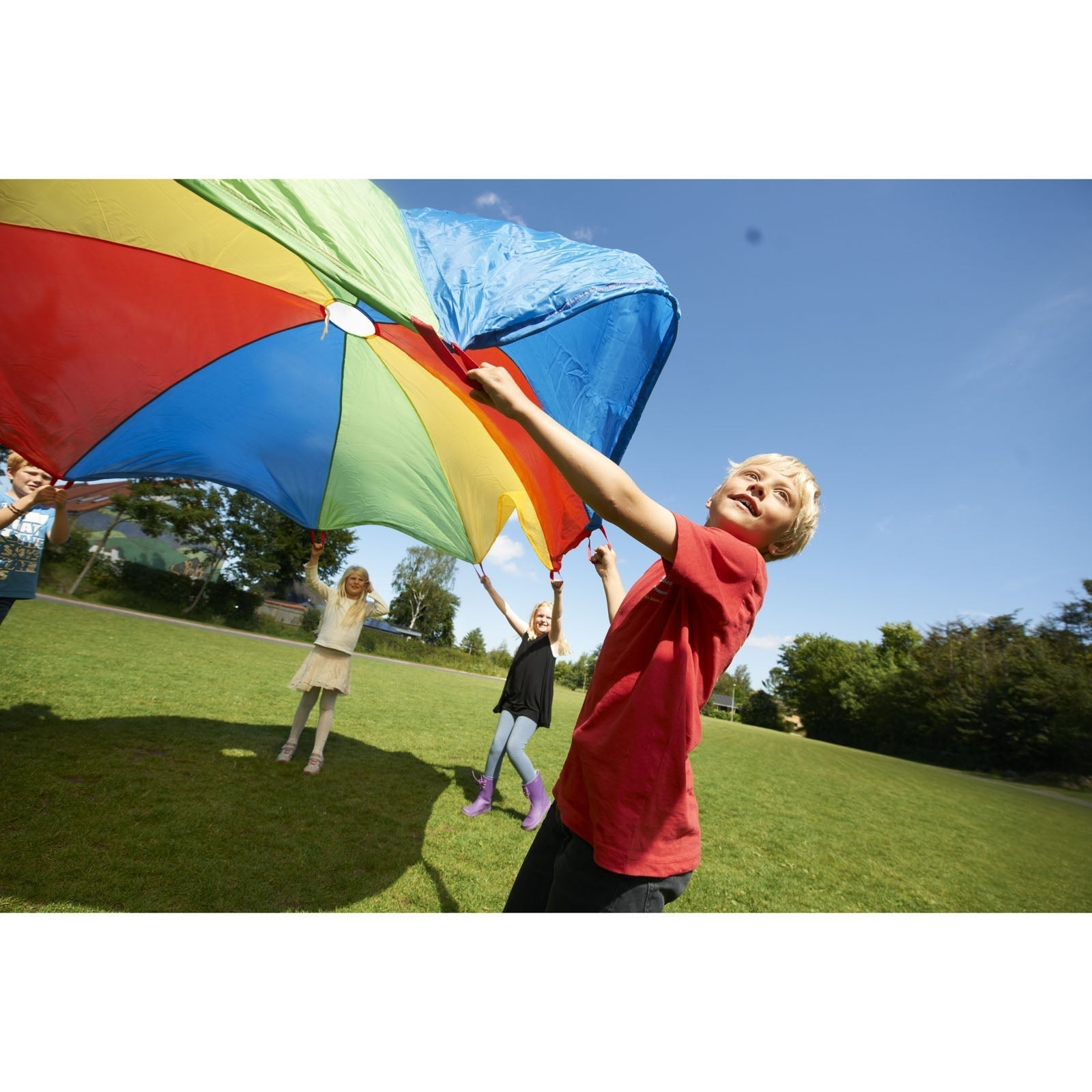 GONGE 6' Multi-Player Outdoor Play Parachute for Physical Education