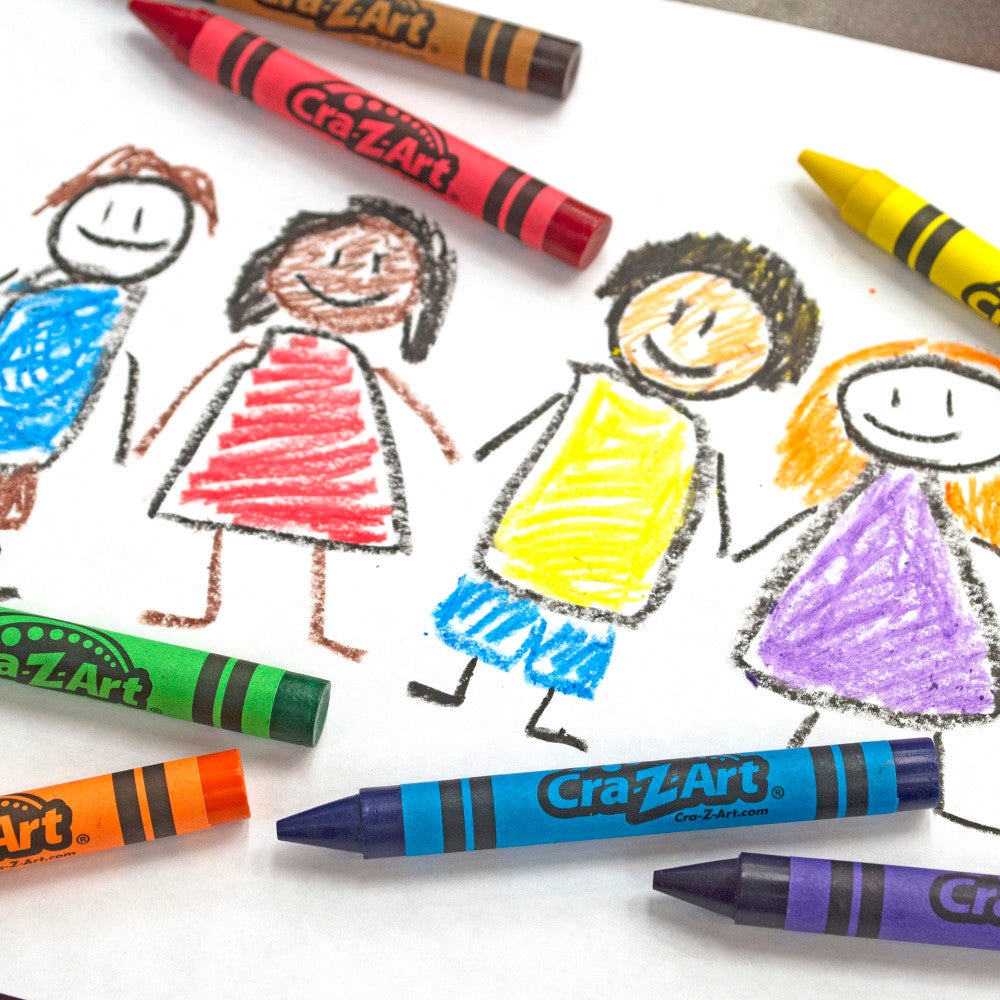 Cra-Z-Art Jumbo Crayons Classroom Pack - 400 Count, 8 Vibrant Colors