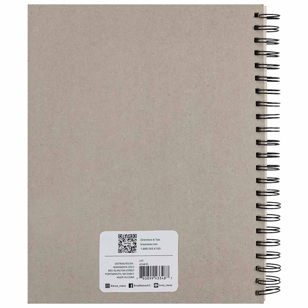 Brea Reese Spiral-Bound Sketch Pad, 80 Sheets 9x12 Inch, 60 lb Acid-Free Paper