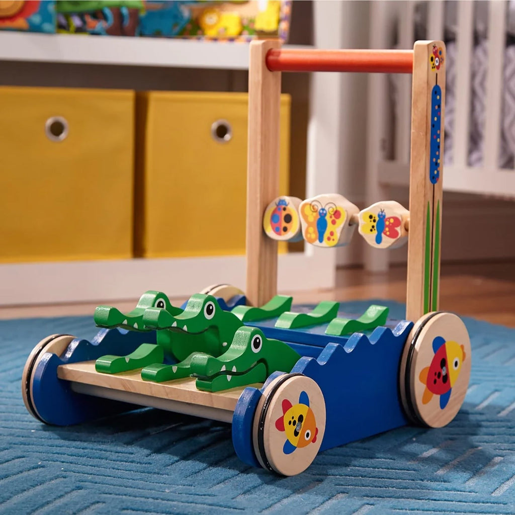 Melissa & Doug Chomp and Clack Alligator Push Toy – Colorful Movement