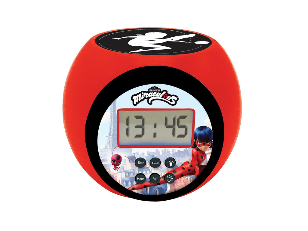 Miraculous Ladybug Projector Alarm Clock - Kids' Nightlight - Red
