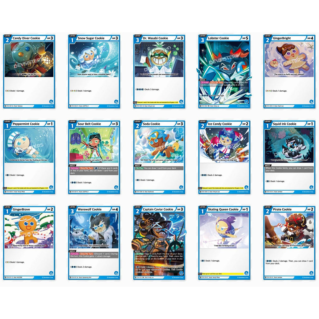 CookieRun: Braverse Trading Card Game Starter Deck 60-Card Set With Playmat