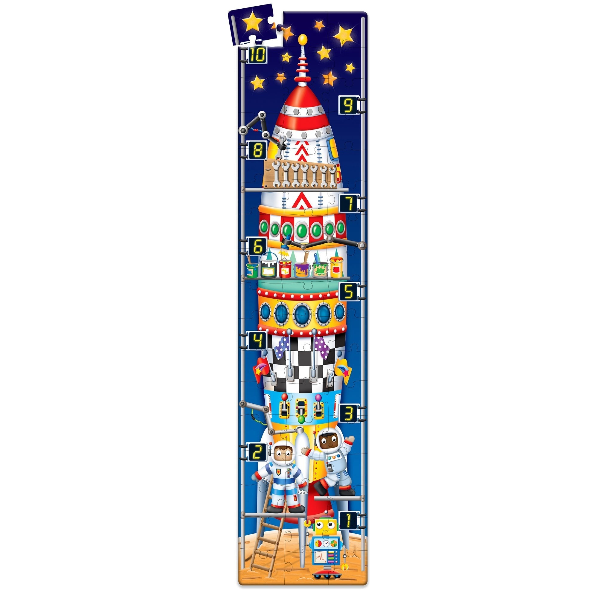The Learning Journey Long & Tall 123 Rocketship Puzzle - 51 pc