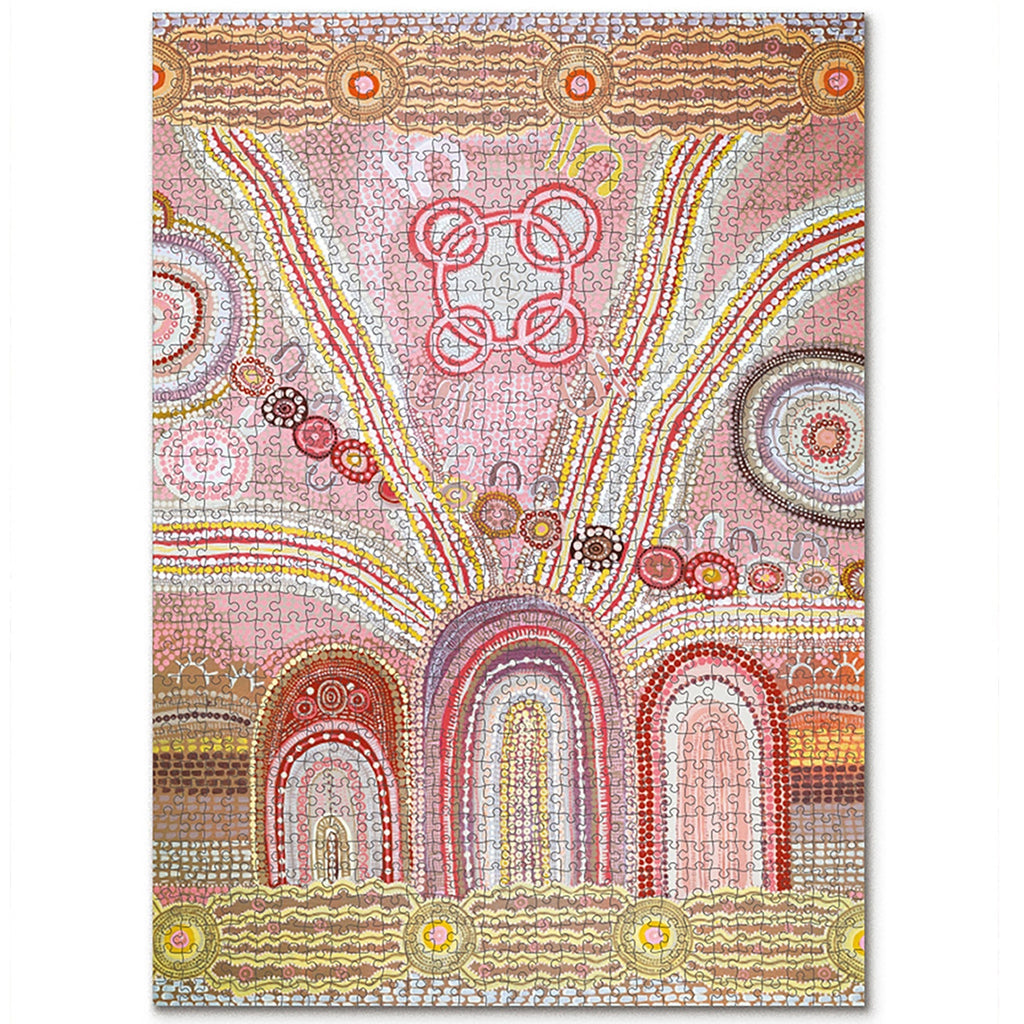 Journey Of Something Journey Home 1000-Piece Jigsaw Puzzle - Indigenous Australian Art
