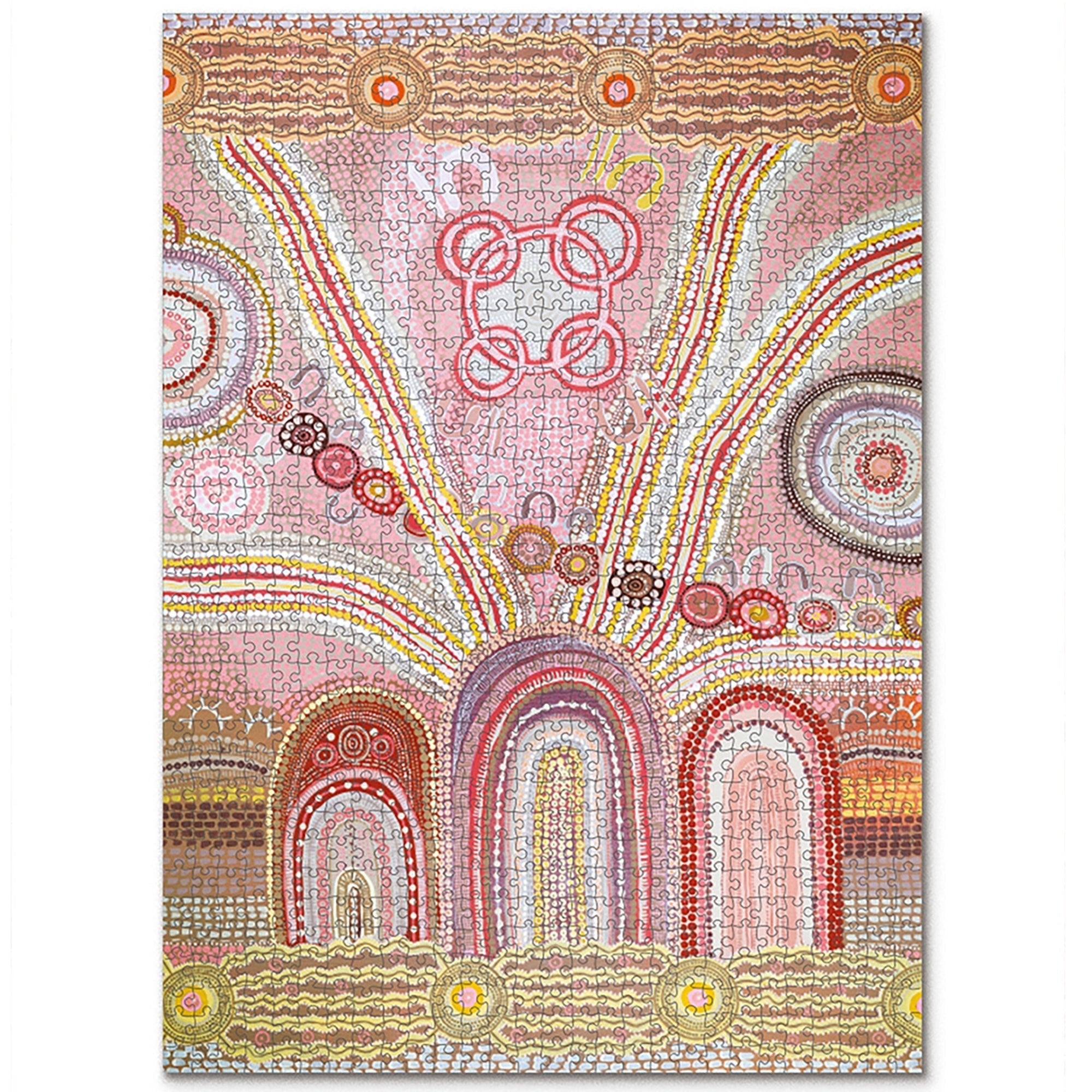 Journey Of Something Journey Home 1000-Piece Jigsaw Puzzle - Indigenous Australian Art