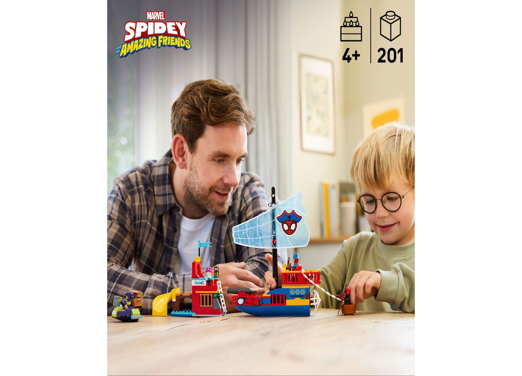 LEGO Marvel Spidey Pirate Ship Adventure Building Kit 11208, 201 Pieces