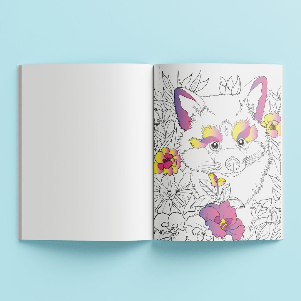 Art Maker Pop Velvet Botanicals Tactile Coloring Book