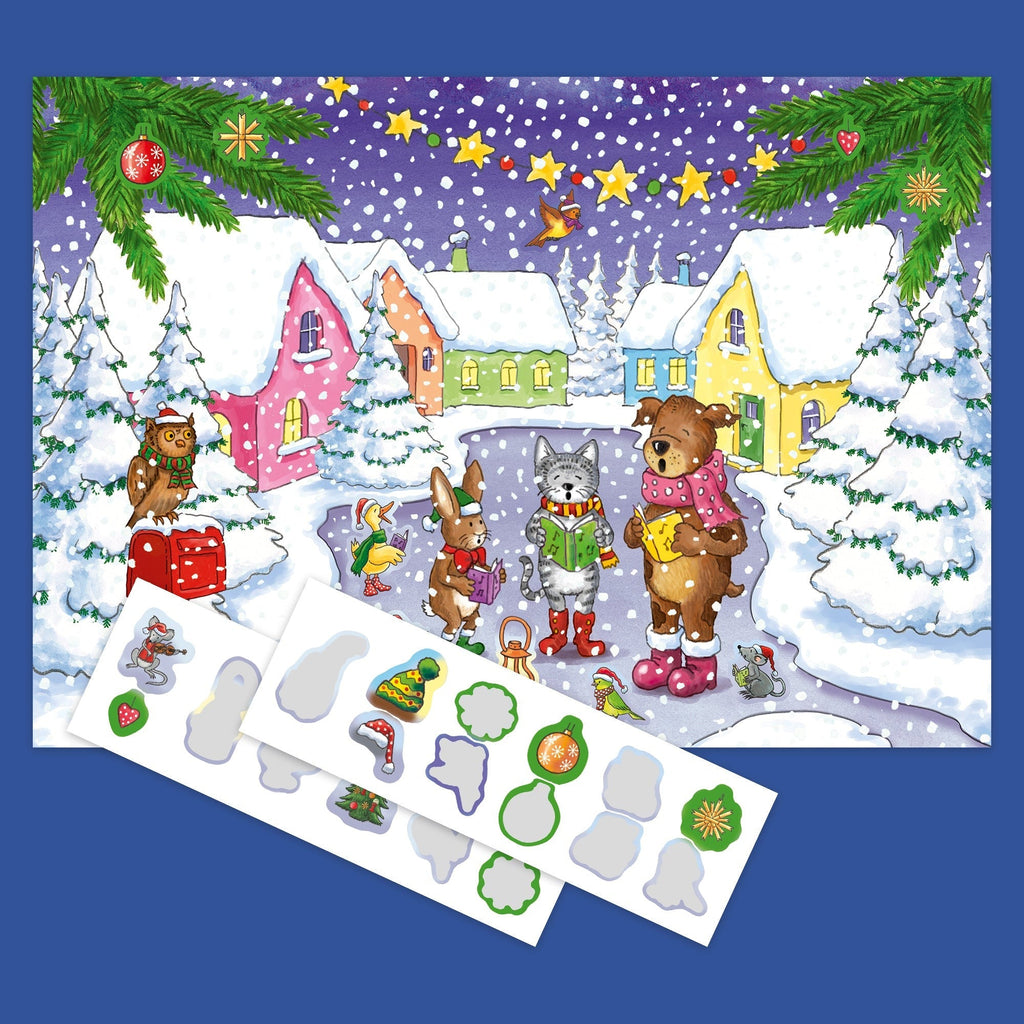 Book 'N' App Santa Sticker Book Advent Calendar - 250+ Stickers, 24-Door Display Stand